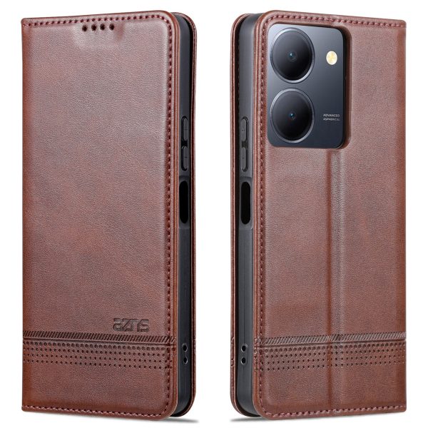 AZNS For vivo Y36 4G   Y78 (China) 5G PU Leather Wallet Case Flip Folio Viewing Stand Phone Cover Fashion