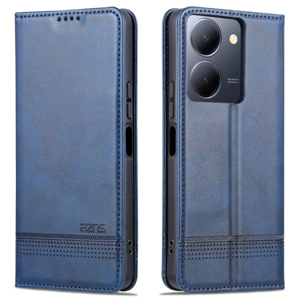 AZNS For vivo Y36 4G   Y78 (China) 5G PU Leather Wallet Case Flip Folio Viewing Stand Phone Cover Fashion