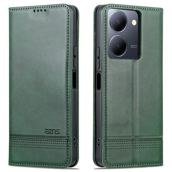 AZNS For vivo Y36 4G   Y78 (China) 5G PU Leather Wallet Case Flip Folio Viewing Stand Phone Cover Fashion