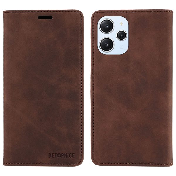 BETOPNICE 003 For Xiaomi Redmi 12 4G RFID Blocking Phone Case Wallet Stand PU Leather Flip Cover Online Hot Sale