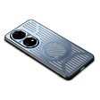 For Huawei P50 Pro 4G Magnetic Phone Case Hollow Heat Dissipation TPU + Aluminum Alloy Back Cover Online now