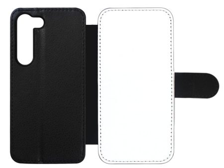 For Samsung Galaxy S23 PU Leather Phone Stand Cover Heat Transfer Printing Blank Phone Case with Card Slots on Sale